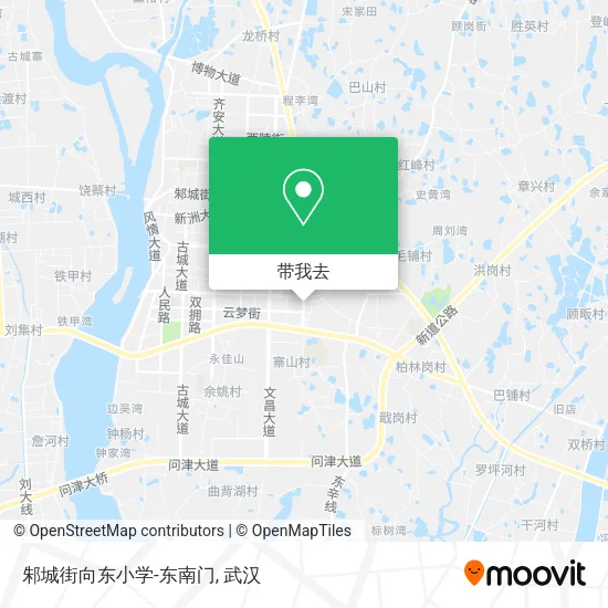 邾城街向东小学-东南门地图