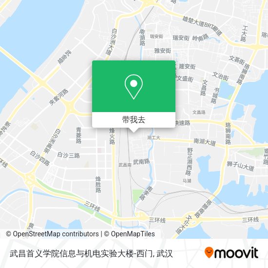 武昌首义学院信息与机电实验大楼-西门地图