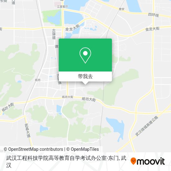 武汉工程科技学院高等教育自学考试办公室-东门地图