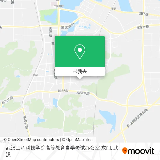 武汉工程科技学院高等教育自学考试办公室-东门地图