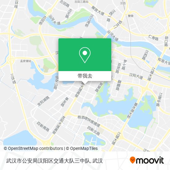 武汉市公安局汉阳区交通大队三中队地图