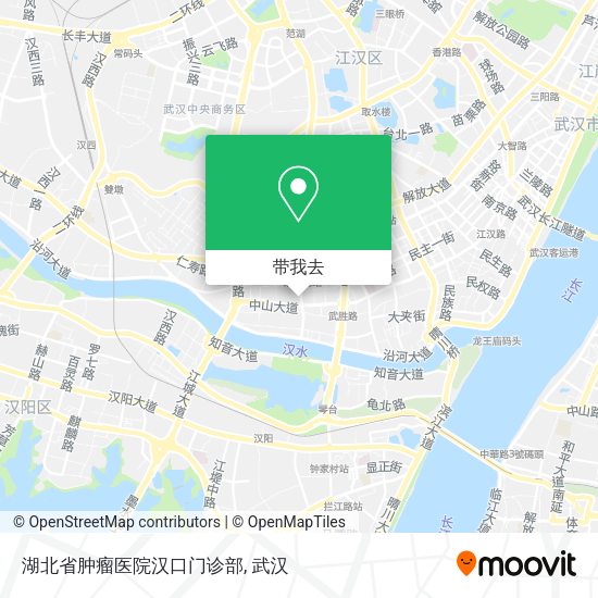 湖北省肿瘤医院汉口门诊部地图