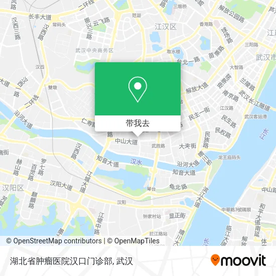 湖北省肿瘤医院汉口门诊部地图