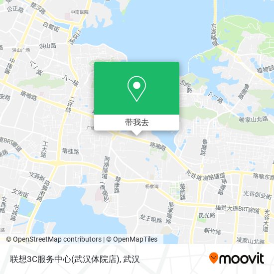 联想3C服务中心(武汉体院店)地图