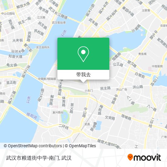 武汉市粮道街中学-南门地图