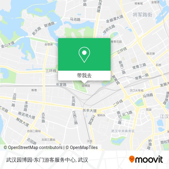 武汉园博园-东门游客服务中心地图