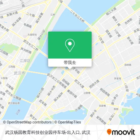 武汉杨园教育科技创业园停车场-出入口地图