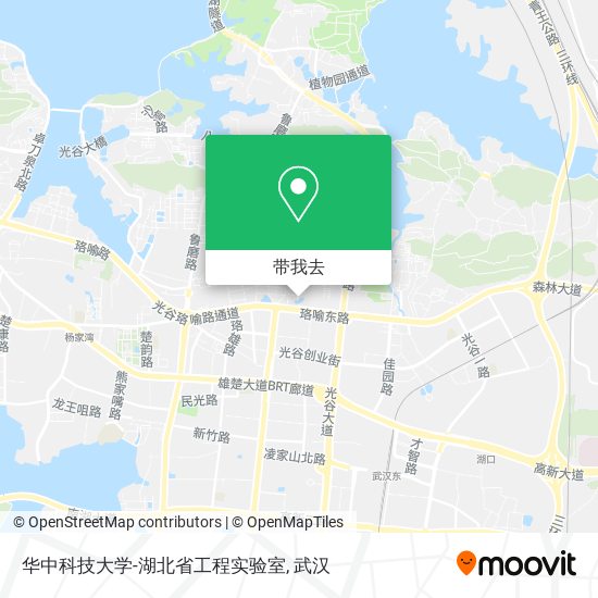 华中科技大学-湖北省工程实验室地图