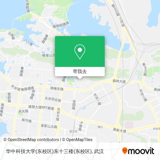 华中科技大学(东校区)东十三楼(东校区)地图