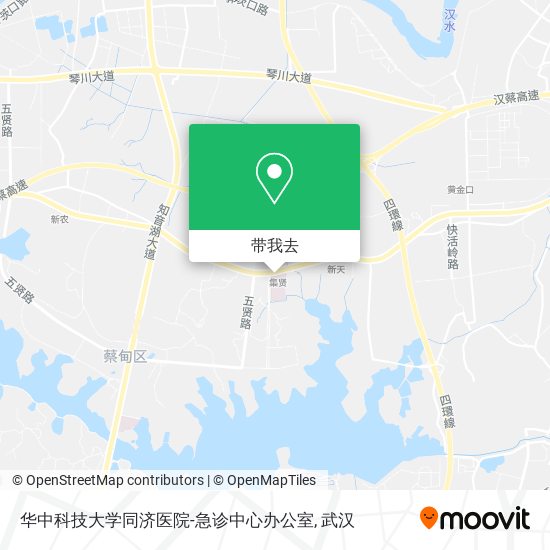 华中科技大学同济医院-急诊中心办公室地图