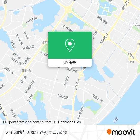 太子湖路与万家湖路交叉口地图