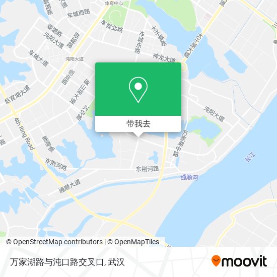 万家湖路与沌口路交叉口地图