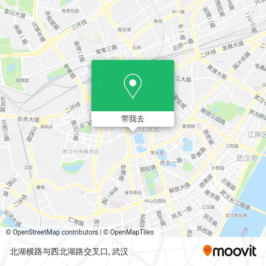 北湖横路与西北湖路交叉口地图