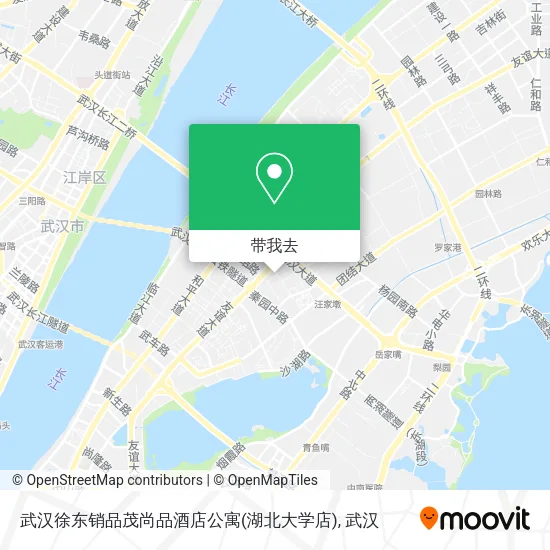 武汉徐东销品茂尚品酒店公寓(湖北大学店)地图