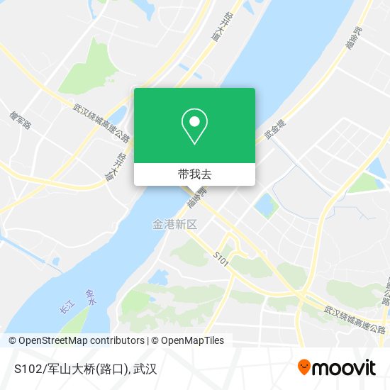 S102/军山大桥(路口)地图