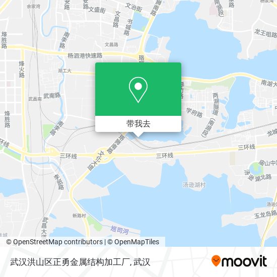 武汉洪山区正勇金属结构加工厂地图