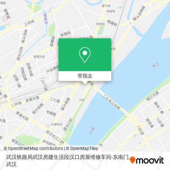 武汉铁路局武汉房建生活段汉口房屋维修车间-东南门地图