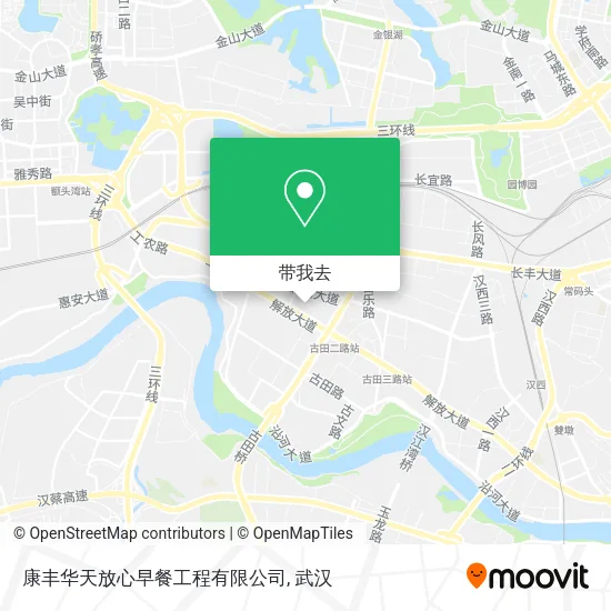 康丰华天放心早餐工程有限公司地图