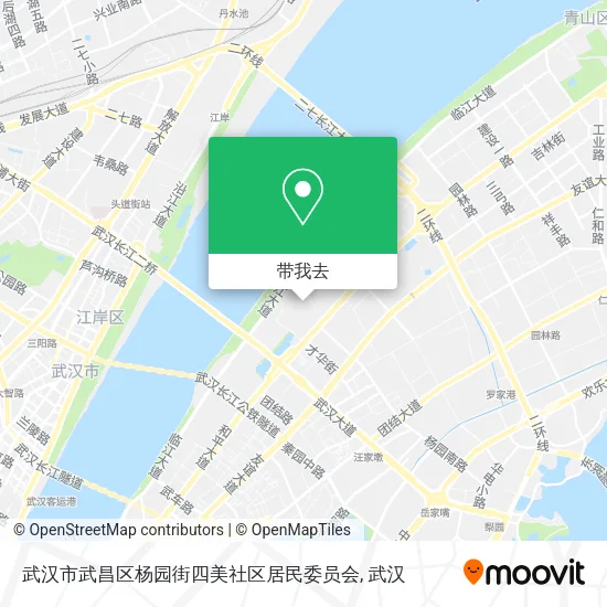 武汉市武昌区杨园街四美社区居民委员会地图