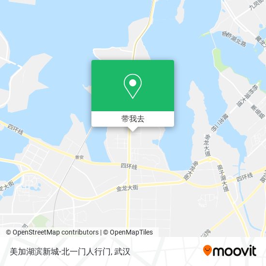 美加湖滨新城-北一门人行门地图