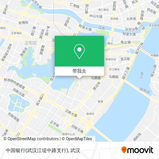 中国银行(武汉江堤中路支行)地图
