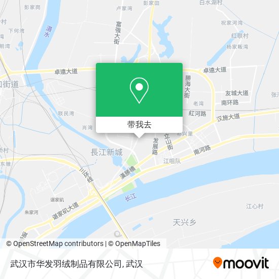 武汉市华发羽绒制品有限公司地图