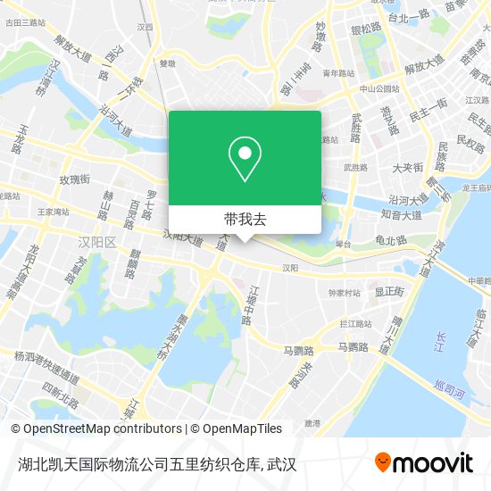 湖北凯天国际物流公司五里纺织仓库地图