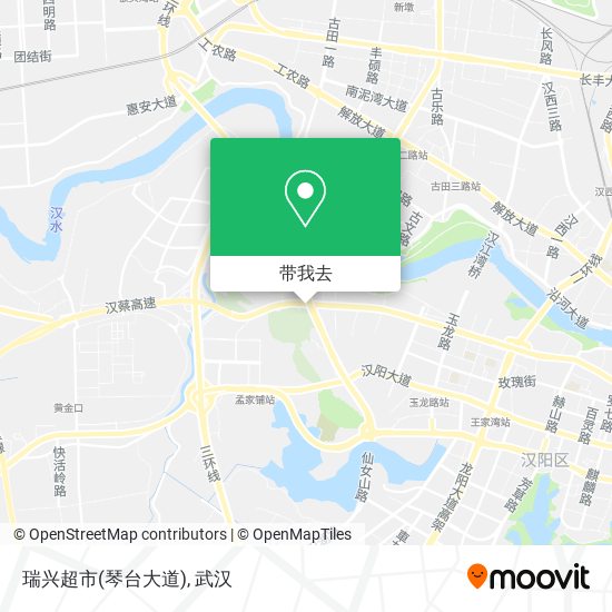 瑞兴超市(琴台大道)地图