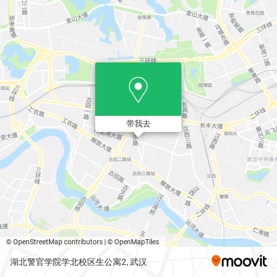 湖北警官学院学北校区生公寓2地图