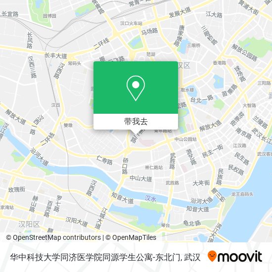 华中科技大学同济医学院同源学生公寓-东北门地图