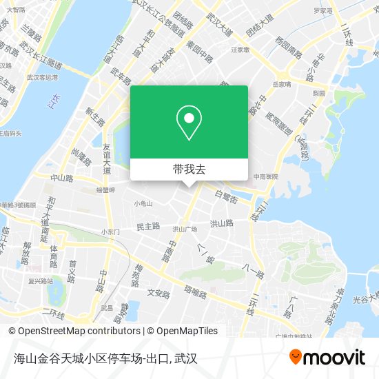 海山金谷天城小区停车场-出口地图