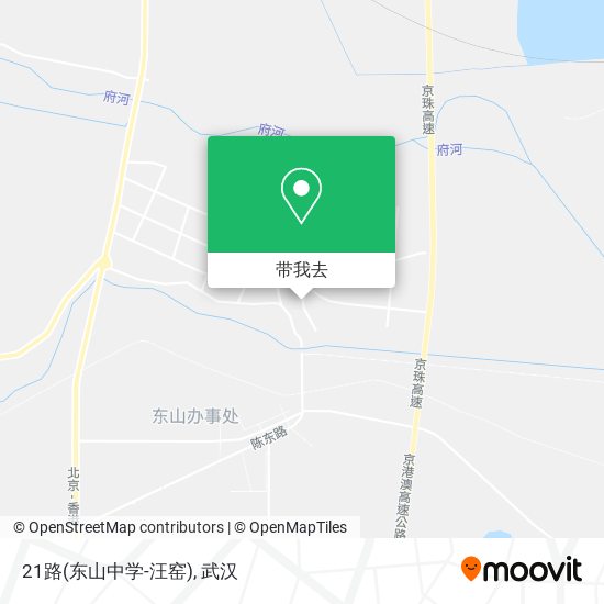 21路(东山中学-汪窑)地图
