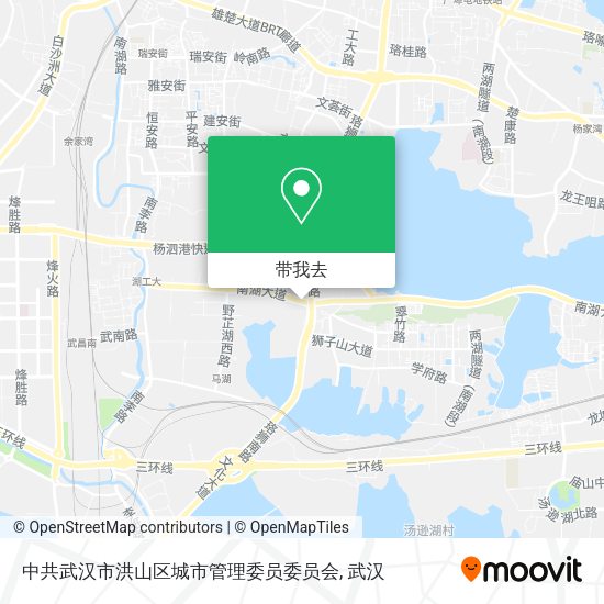 中共武汉市洪山区城市管理委员委员会地图