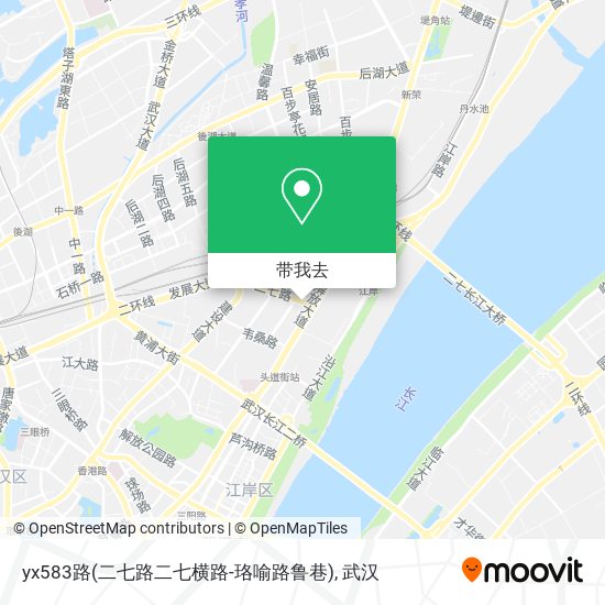 yx583路(二七路二七横路-珞喻路鲁巷)地图