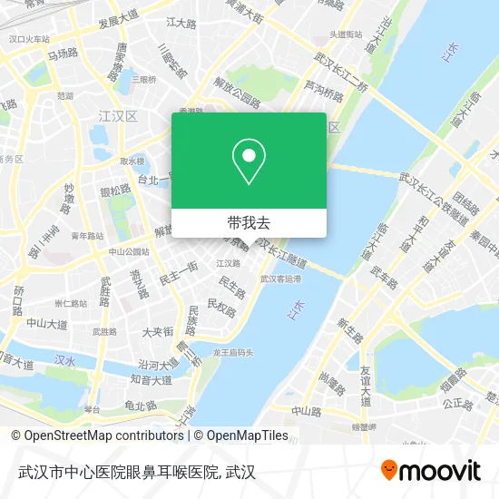 武汉市中心医院眼鼻耳喉医院地图