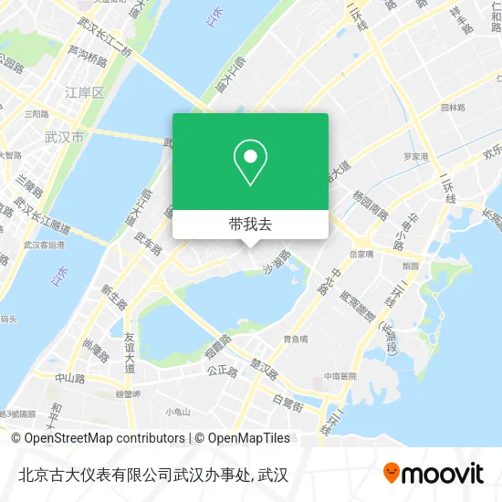 北京古大仪表有限公司武汉办事处地图