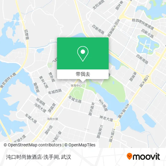 沌口时尚旅酒店-洗手间地图
