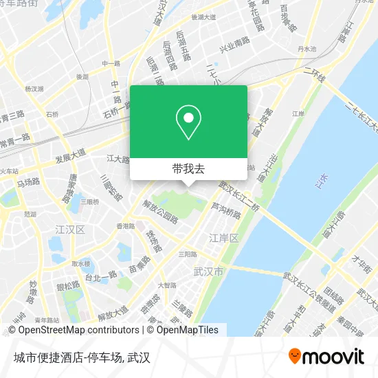 城市便捷酒店-停车场地图