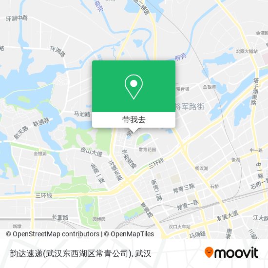 韵达速递(武汉东西湖区常青公司)地图