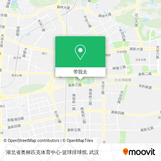 湖北省奥林匹克体育中心-篮球排球馆地图