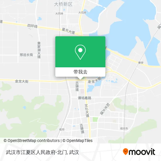 武汉市江夏区人民政府-北门地图