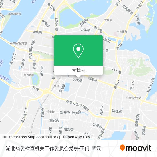 湖北省委省直机关工作委员会党校-正门地图