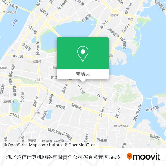 湖北楚信计算机网络有限责任公司省直宽带网地图