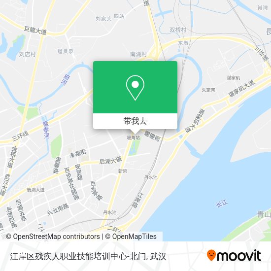 江岸区残疾人职业技能培训中心-北门地图