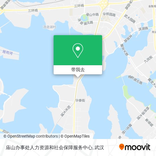 庙山办事处人力资源和社会保障服务中心地图