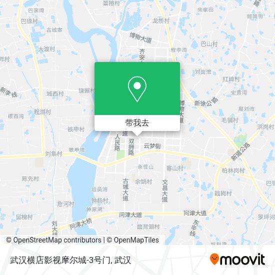 武汉横店影视摩尔城-3号门地图