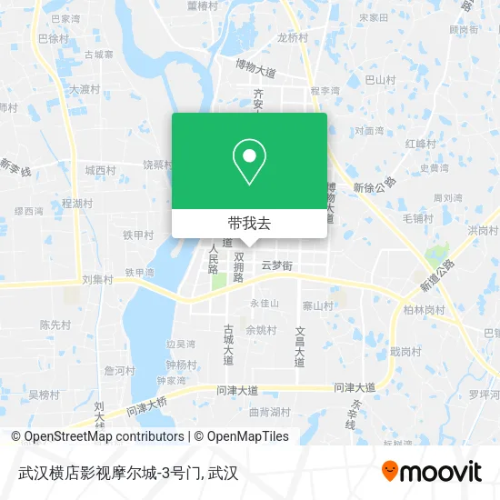 武汉横店影视摩尔城-3号门地图
