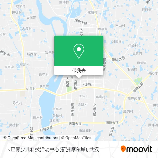 卡巴青少儿科技活动中心(新洲摩尔城)地图