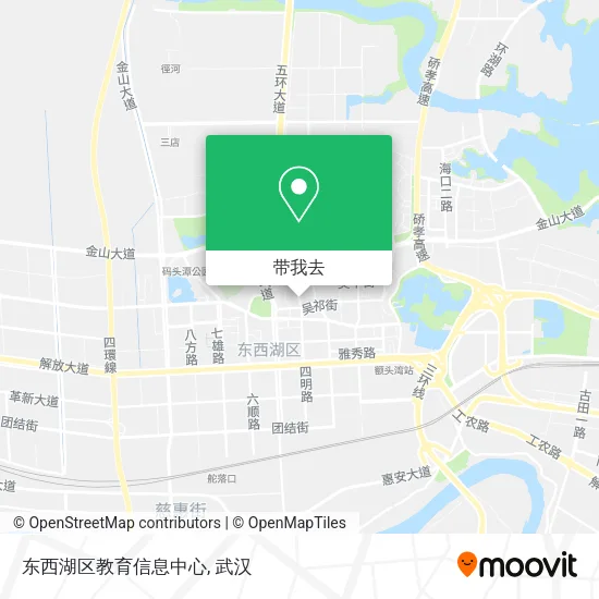 东西湖区教育信息中心地图