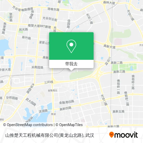 山推楚天工程机械有限公司(黄龙山北路)地图